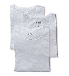 Boss Hugo Boss Essential 100% Cotton Crew Neck T-Shirts - 3 Pack 0325385