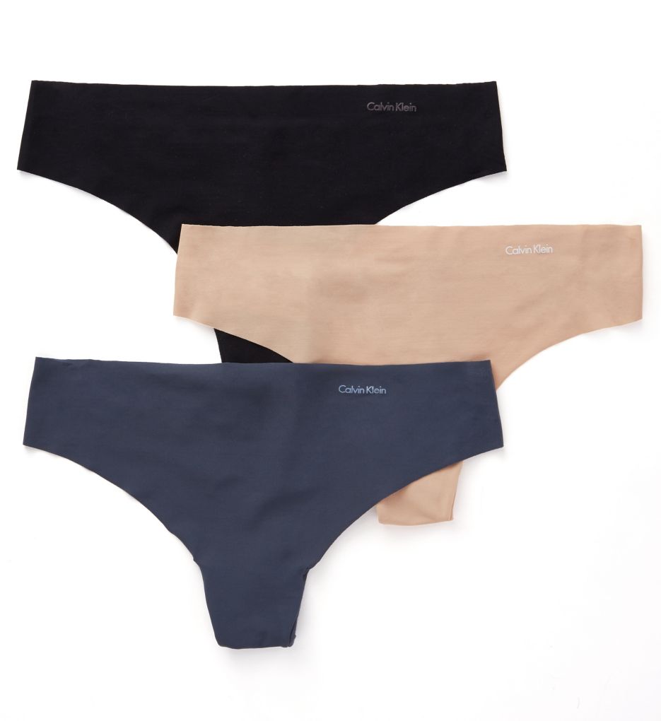 Calvin Klein Invisibles Thong - 3 Pack QD3558 Calvin Klein Invisibles Thong - 3 Pack QD3558