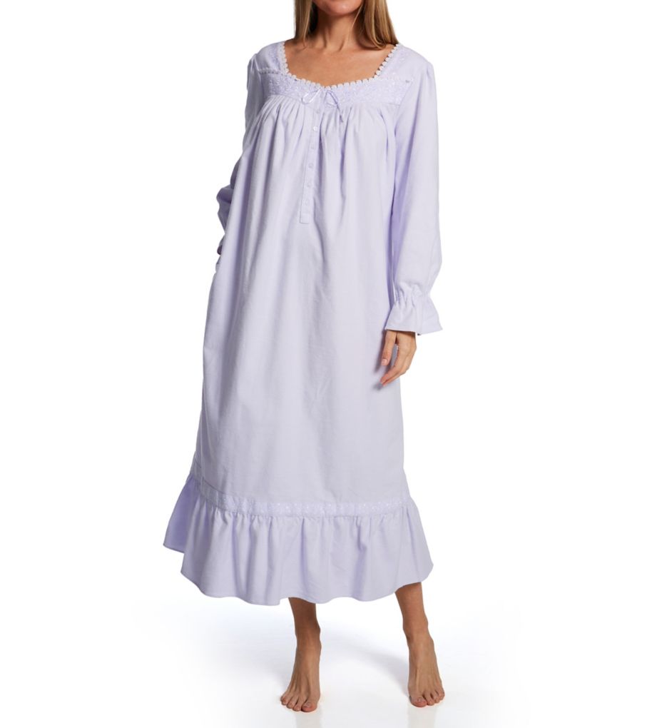 Eileen West Cotton Flannel Long Sleeve Ballet Nightgown 5225064