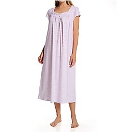 Eileen West 100% Cotton Jersey Cap Sleeve Long Nightgown 5425053