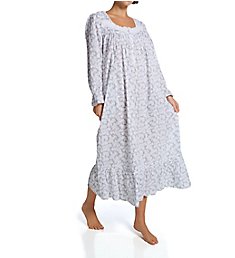 Eileen West 100% Cotton Woven Lawn L/S Ballet Nightgown 5526632