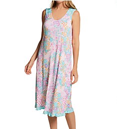 Ellen Tracy Paisley Sleeveless Midi Gown with Soft Bra 8225529