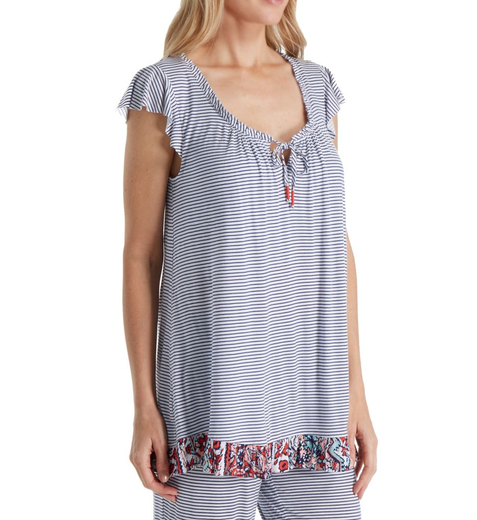 Ellen Tracy Hot in Havana Short Sleeve Ruffle Top 8518526 Ellen Tracy Hot in Havana Short Sleeve Ruffle Top 8518526