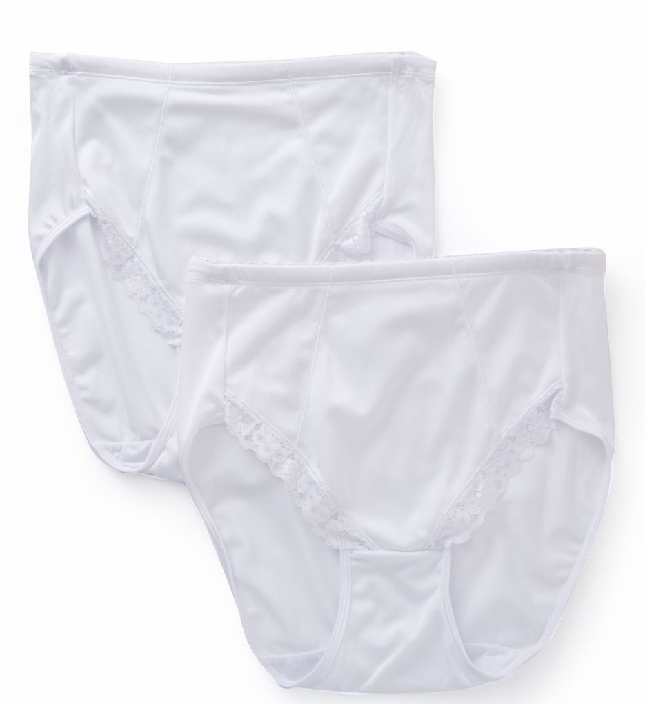 Exquisite Form Lace Leg Shaper Brief Panty - 2 Pack 070261A Exquisite Form Lace Leg Shaper Brief Panty - 2 Pack 070261A