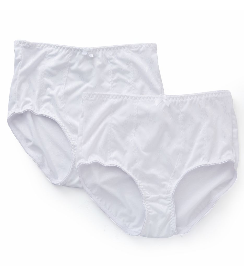 Exquisite Form Jacquard Shaper Brief Panty - 2 Pack 070557A Exquisite Form Jacquard Shaper Brief Panty - 2 Pack 070557A