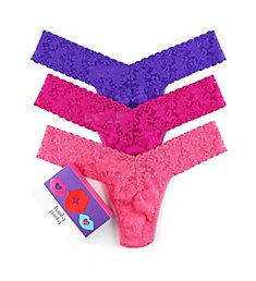 Hanky Panky Signature Lace Low Rise Thong Holiday 3 Pack 49LN3BX