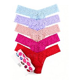 Hanky Panky Signature Lace Low Rise Thong Holiday 5 Pack 49LN5BX
