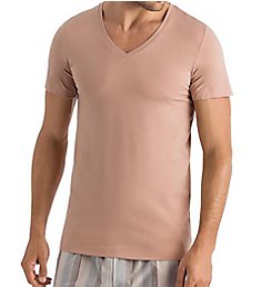 Hanro Cotton Superior V-Neck T-Shirt 73089