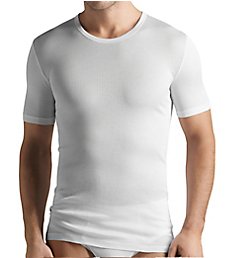 Hanro Cotton Pure Short Sleeve Crew Neck Shirt 73663