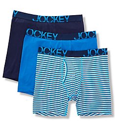 Jockey Activestretch Cotton Midway Boxer Brief - 3 Pack 8786