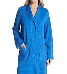 Miss Elaine Quilt-in-Knit Short Robe 857901