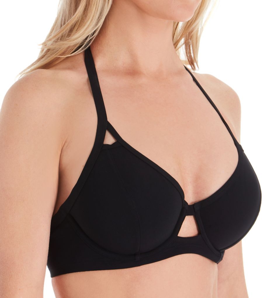 Miss Mandalay Icon Underwire Halter Plunge Bikini Swim Top IC01UH Miss Mandalay Icon Underwire Halter Plunge Bikini Swim Top IC01UH