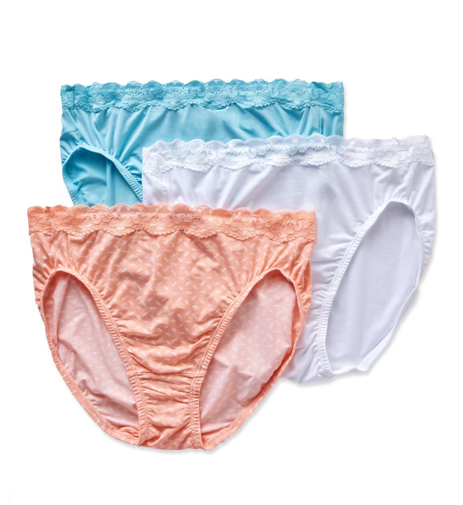 Olga Without A Stitch Lace Hi-Cut Brief Panty - 3 Pack 23067J Olga Without A Stitch Lace Hi-Cut Brief Panty - 3 Pack 23067J